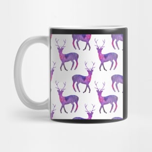 Bright watercolor pattern with galaxy deer Mug